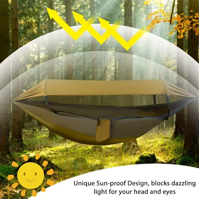 Hammock Tent with Mosquito Net and Rain Fly for Camping and Backpacking