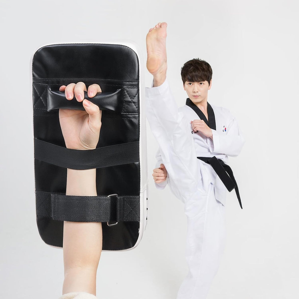 Martial Arts Punching Mitts & Kick Pad Set for Training & Fitness