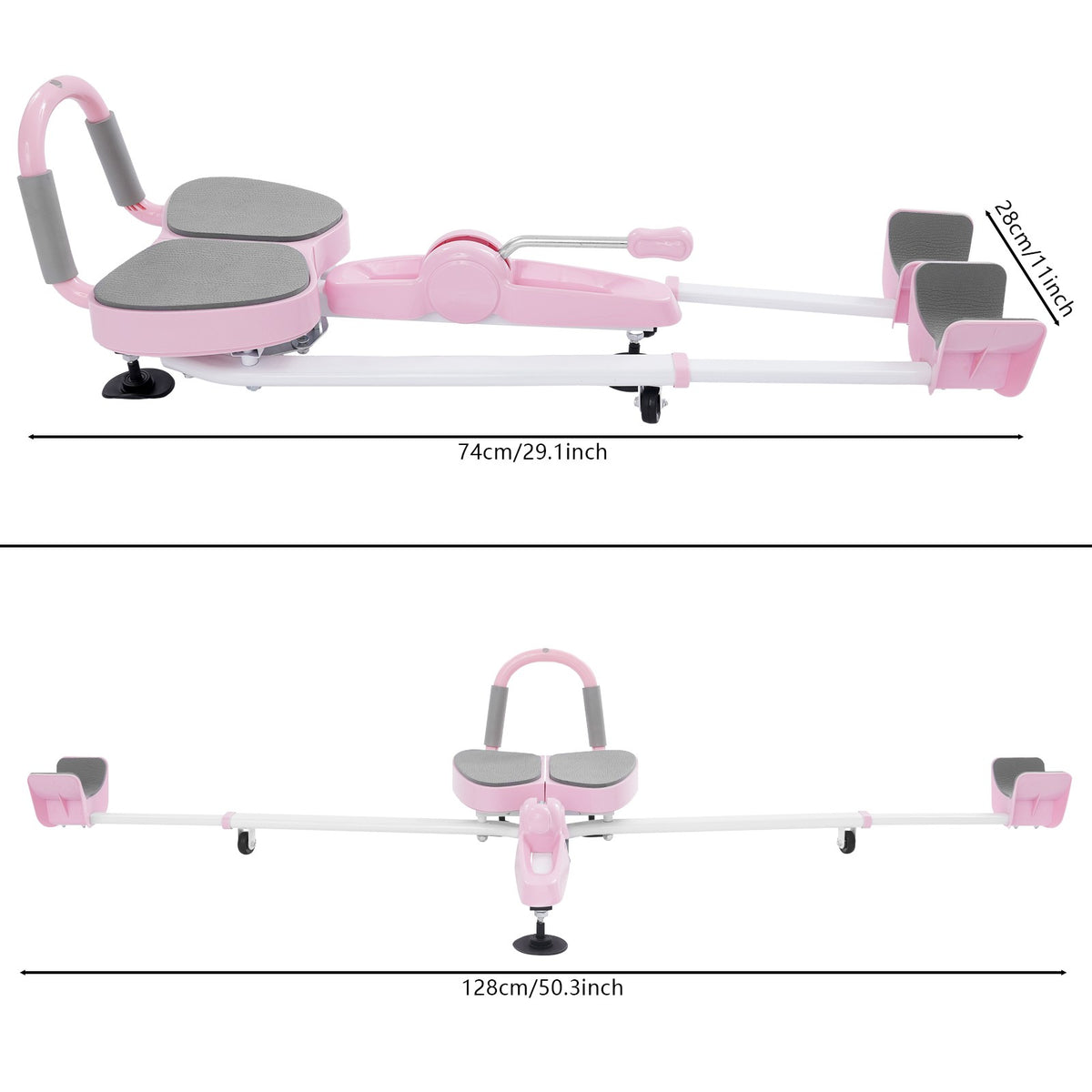 Heavy Duty Leg Stretcher for Flexibility - 180° Split Machine, Pink
