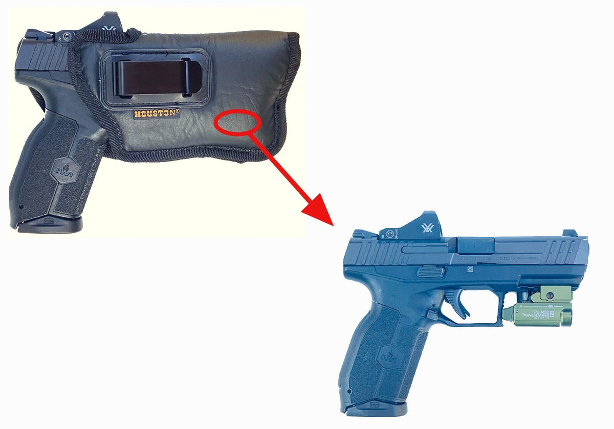 Laser and Red Dot Optic Cut Holster for Concealed Carry - Universal Fit