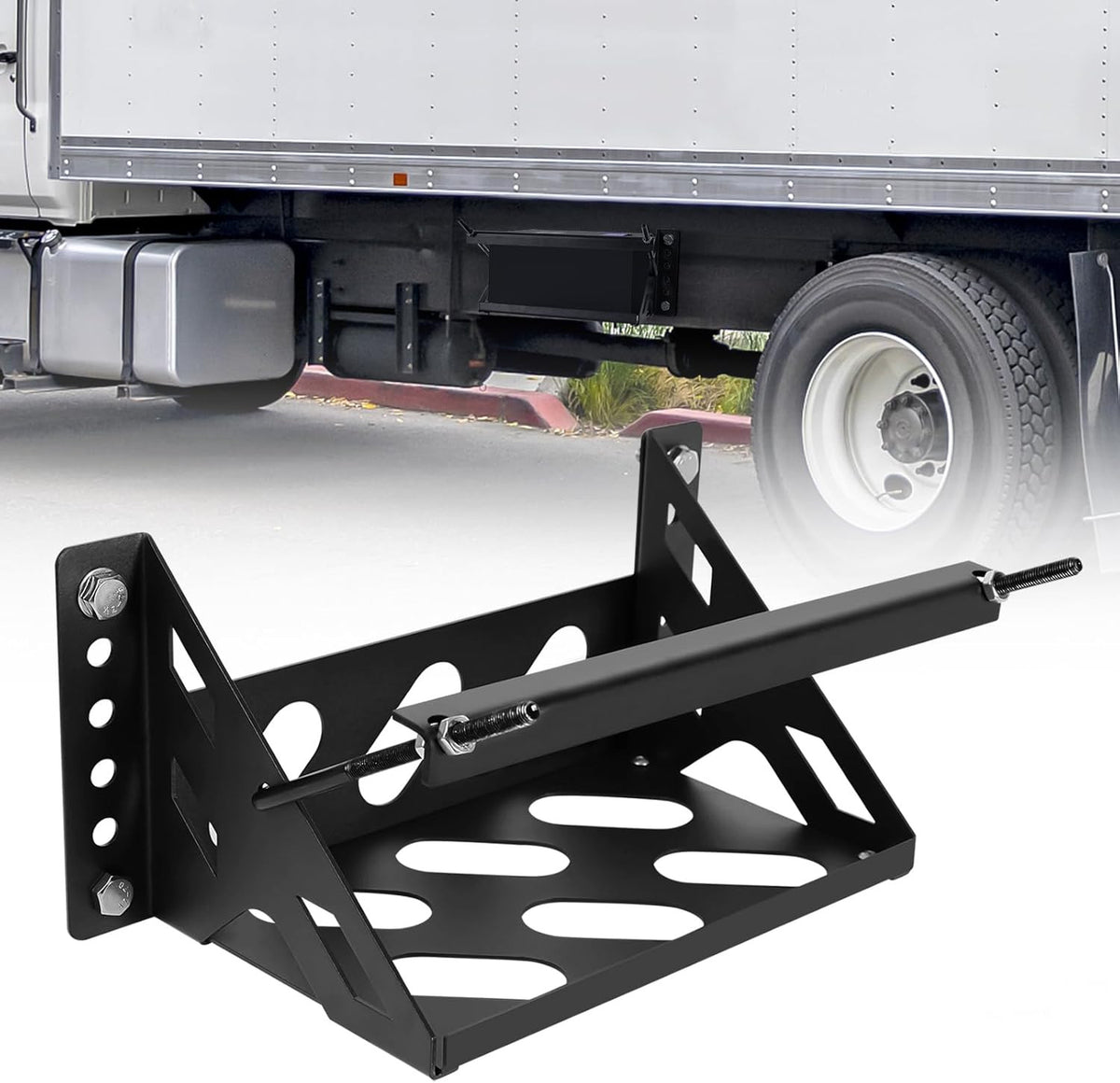 Heavy-Duty Steel Battery Mounting Bracket Kit for Marine, Car, RV, Truck