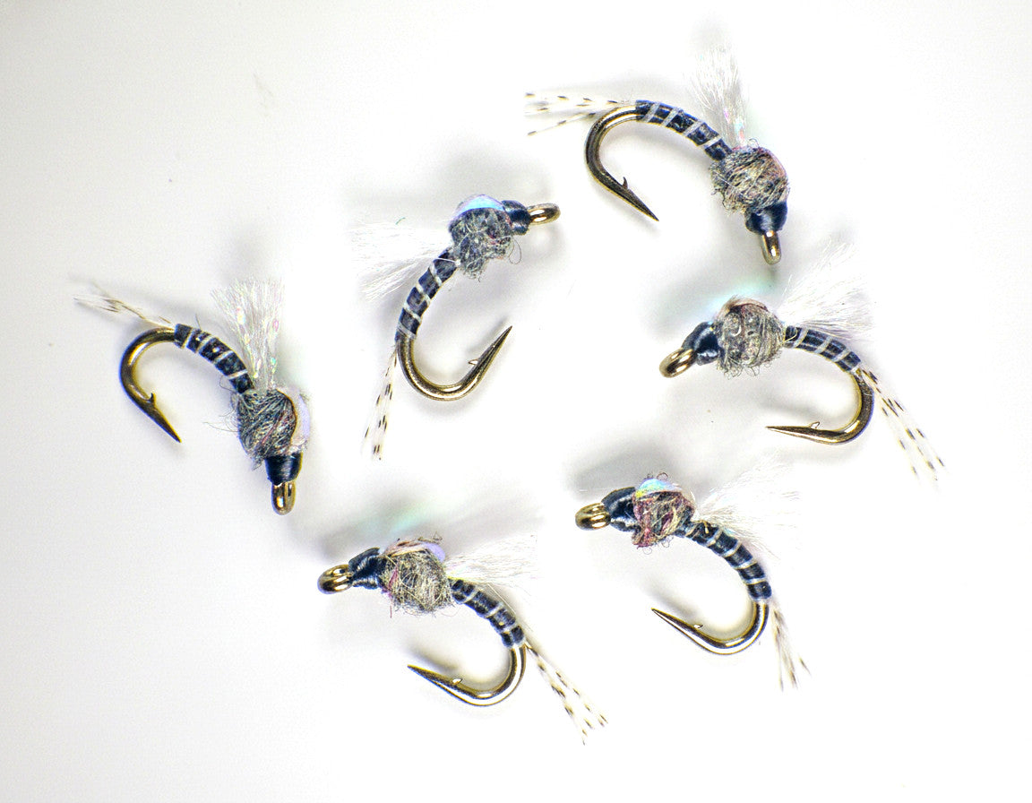 Premium Trout Fly Fishing Flies - UV Gray Nymphs Guide Flies - All Sizes
