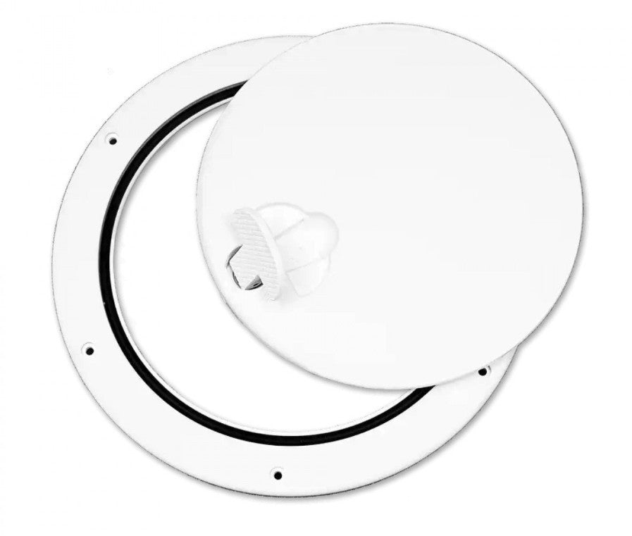 Locking Molded Deck Plate with Non-Skid Surface - 12.5 Inch Diameter