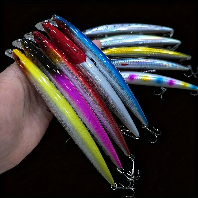 10pcs Large Minnow Sea Fishing Lures Artificial Hard Baits for Saltwater Fishing