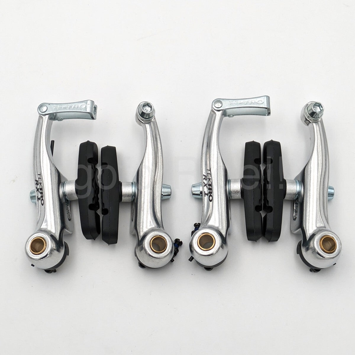 Tektro RX1 Mini V-Brake Canti Brake Set for Cyclocross Bikes - Silver, Front & Rear