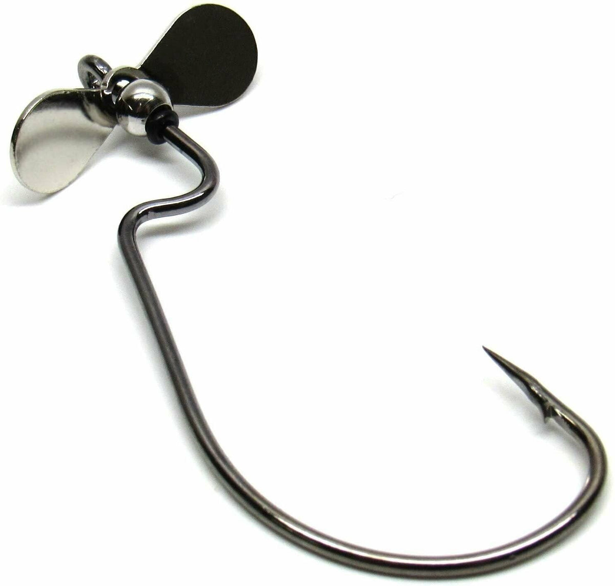 Fishing Hooks with Built-In Propeller for Topwater Toad & Frog Baits - 5 Pack