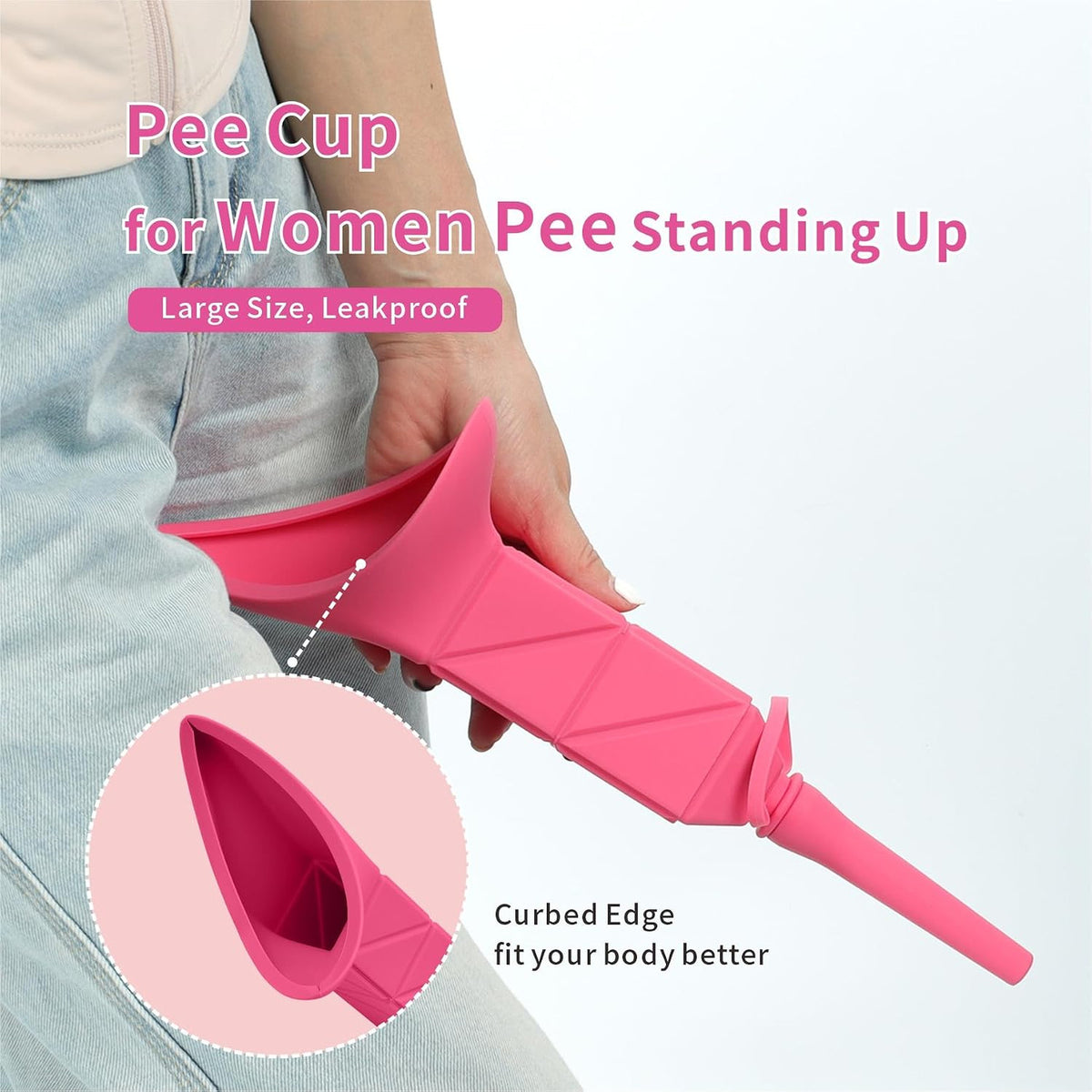 Foldable Silicone Female Urination Device for Camping & Outdoor Use