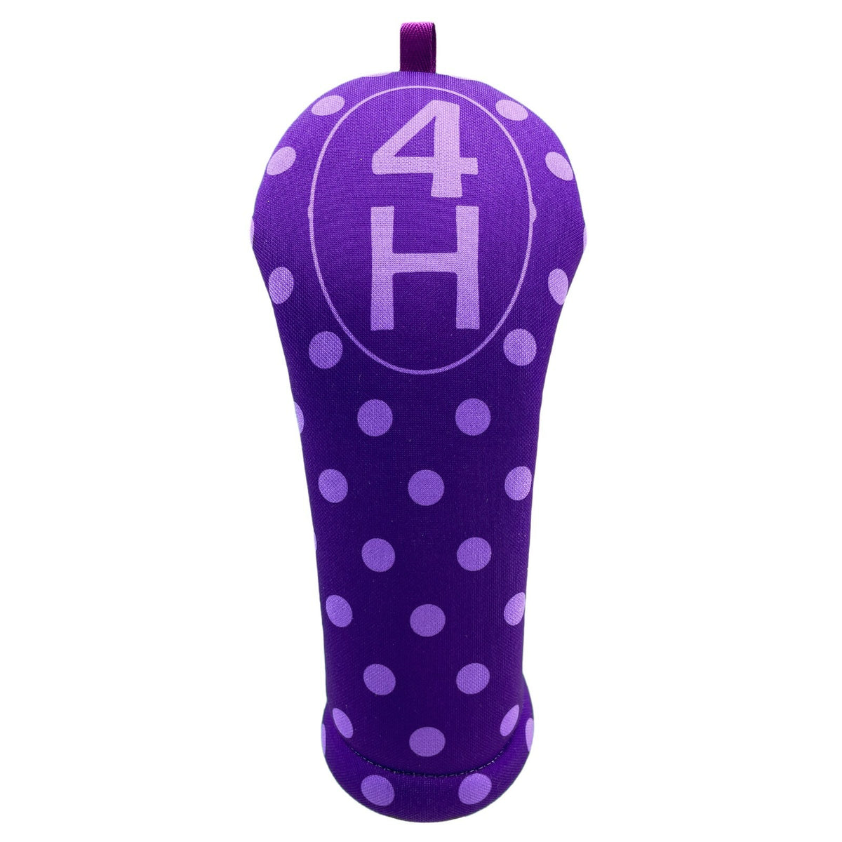 Women's Golf Club Headcover with Purple Polka Dots - Multiple Sizes & Clubs