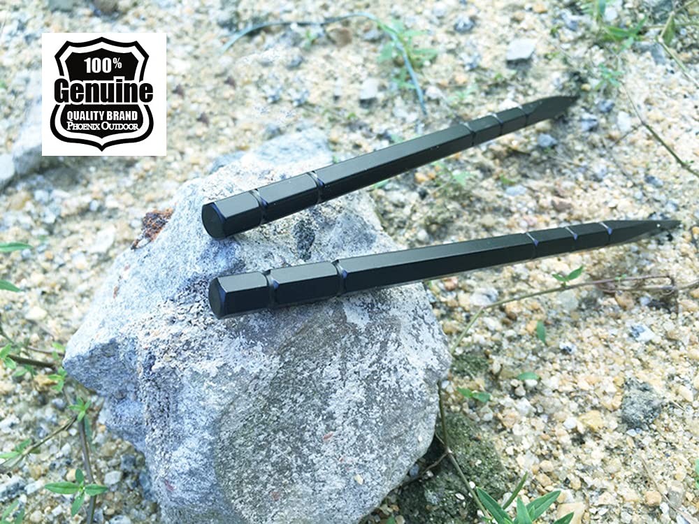 Stainless Steel Throwing Knife Set with Nylon Sheath - 3 Spikes for Target Practice