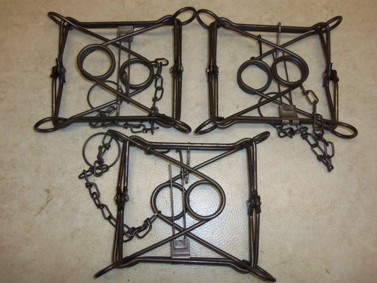 3 Duke 220 Body Grip Traps for Raccoons, Badgers, Foxes - Hunting Traps