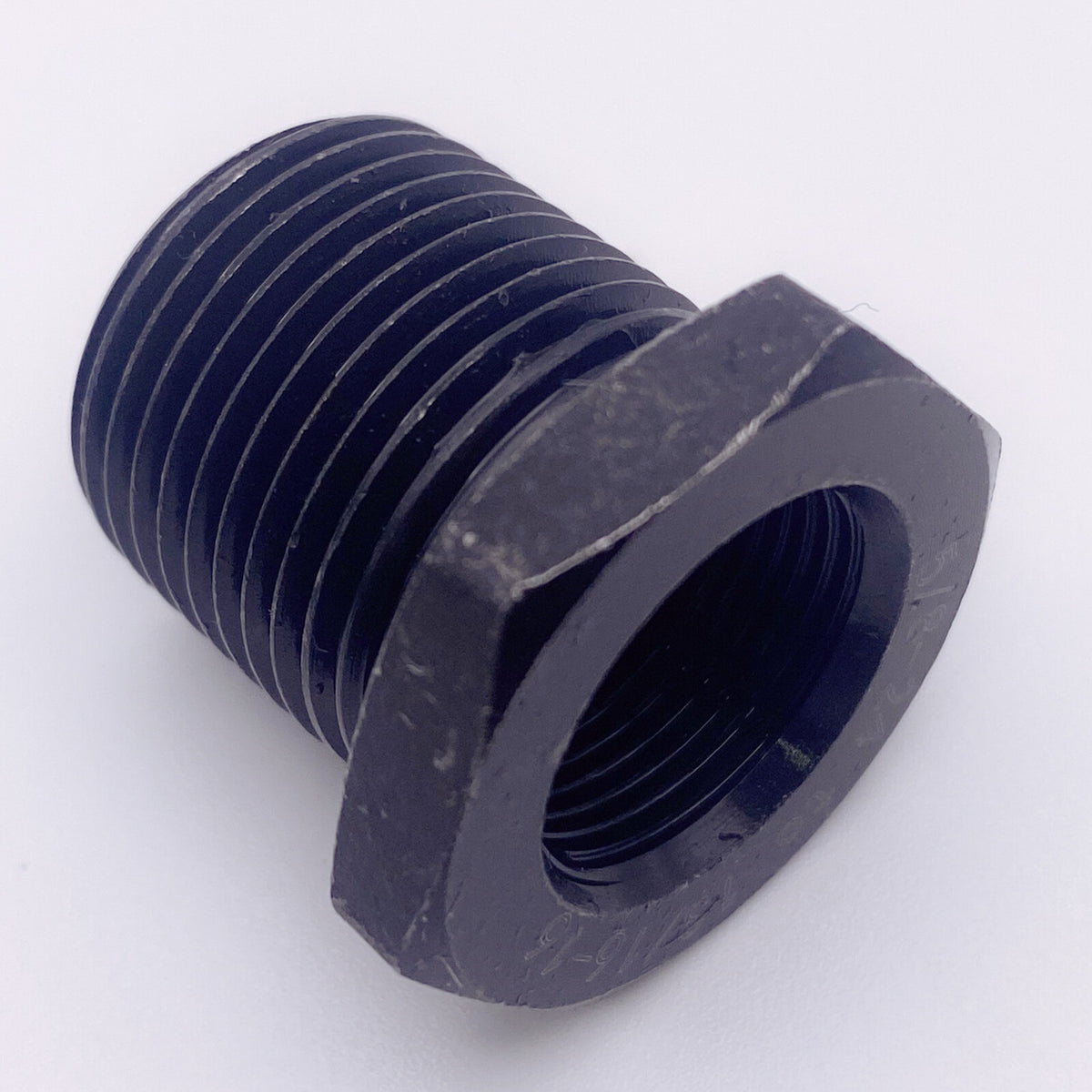2 Pack Female to Male Pipe Thread Adapter Black 5/8x24 to 3/4x16 - Steel or Aluminum