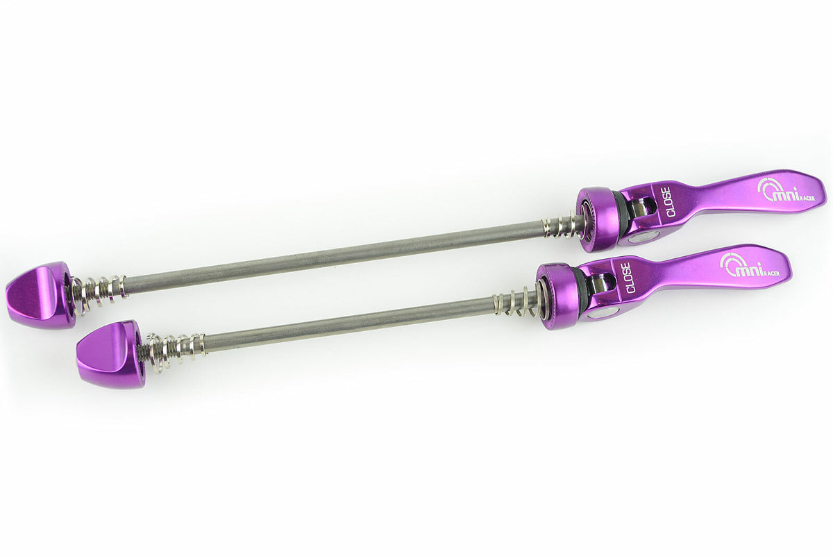 Lightweight Bicycle Wheel Skewers Set for Road & Mountain Bikes - Stainless Steel