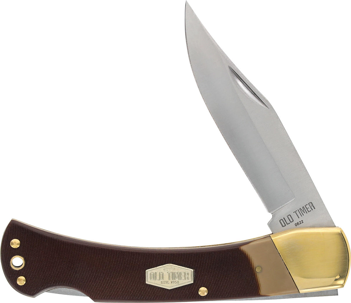 Lockback Folding Knife with Sheath - 7Cr17MoV Steel, 5-inch Blade