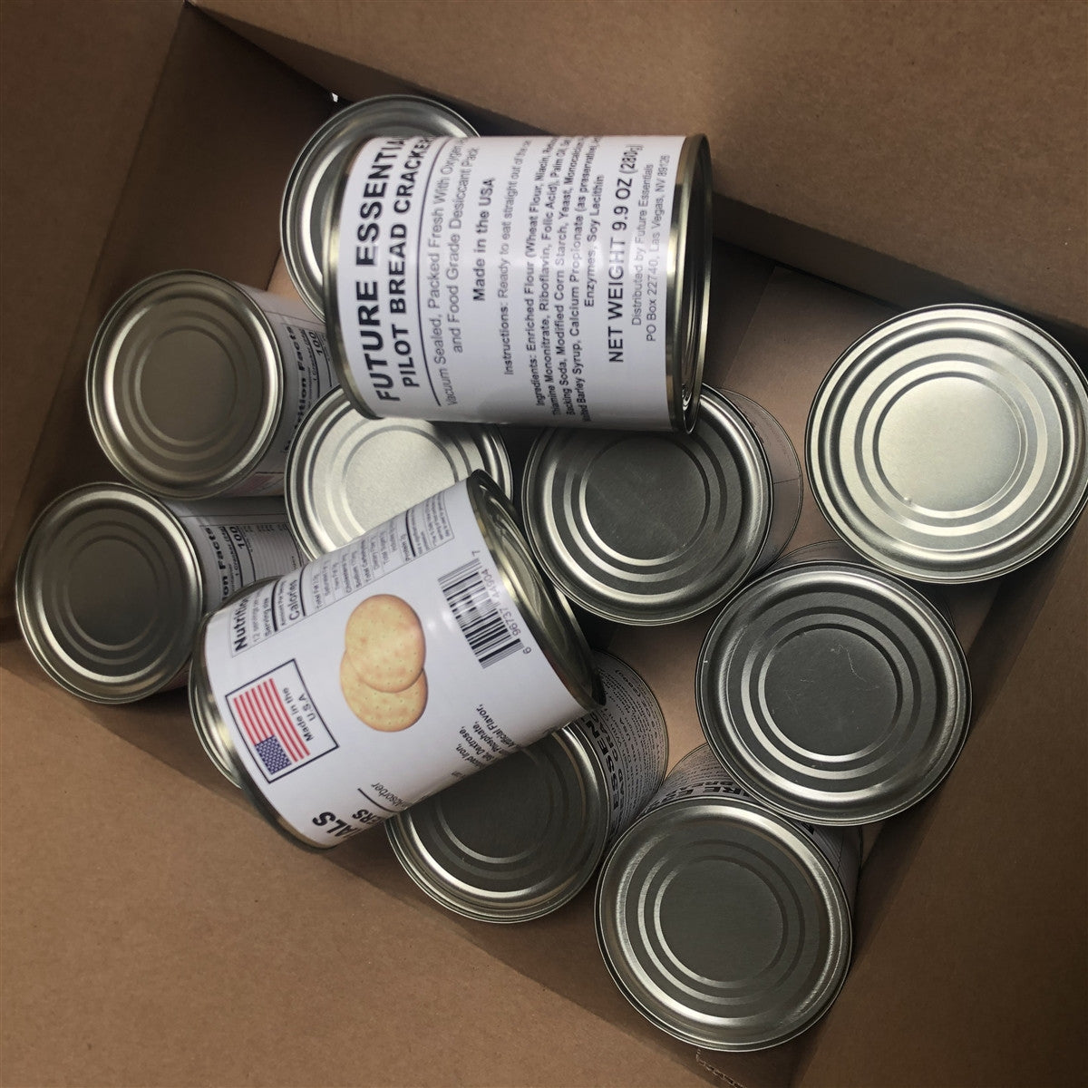 Canned Sailor Pilot Bread Crackers - Long Shelf Life, Emergency Food Supply