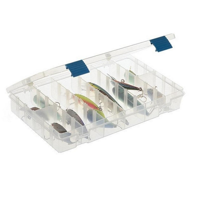 Utility Storage Box with Adjustable Compartments - Clear, 11x7.25x1.75 inches