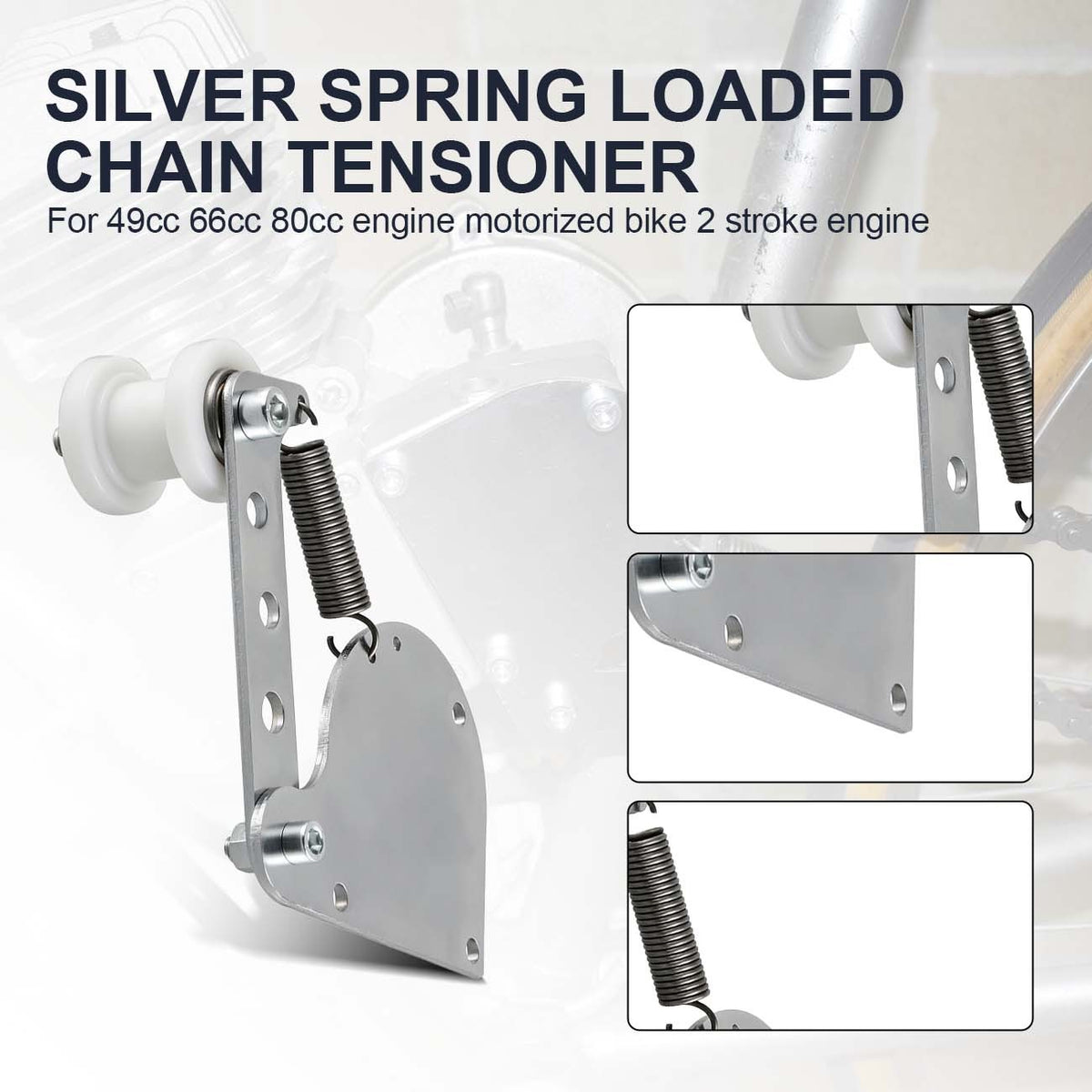 Motorized Bicycle Chain Tensioner for 49cc 66cc 80cc 2-Stroke Engines