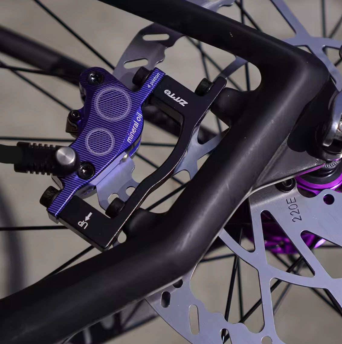 Cycling Brake Caliper Adapter 160 to 220mm Disc Brake +60mm Offset