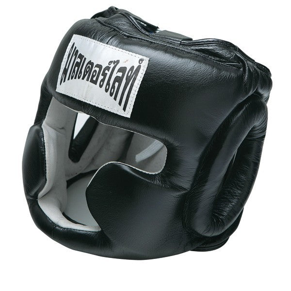 Martial Arts Boxing Head Guard with Genuine Leather & Moisture Absorption