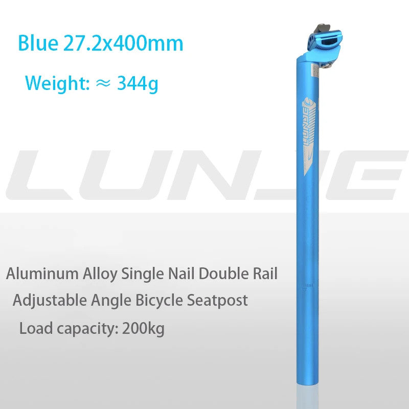 Aluminum Alloy Bicycle Seatpost 400mm MTB Mountain Bike Compatible Sizes