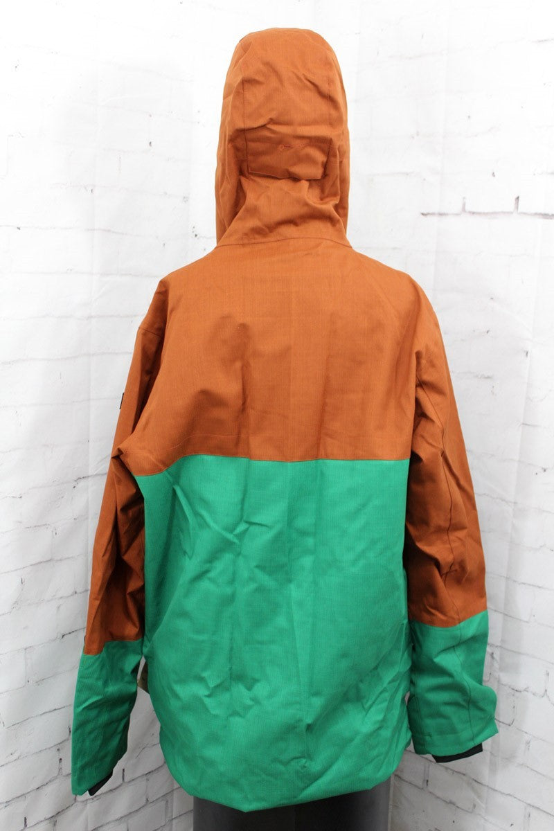 Men's Snowboard Shell Jacket - Waterproof & Breathable, Kelly Green, Large