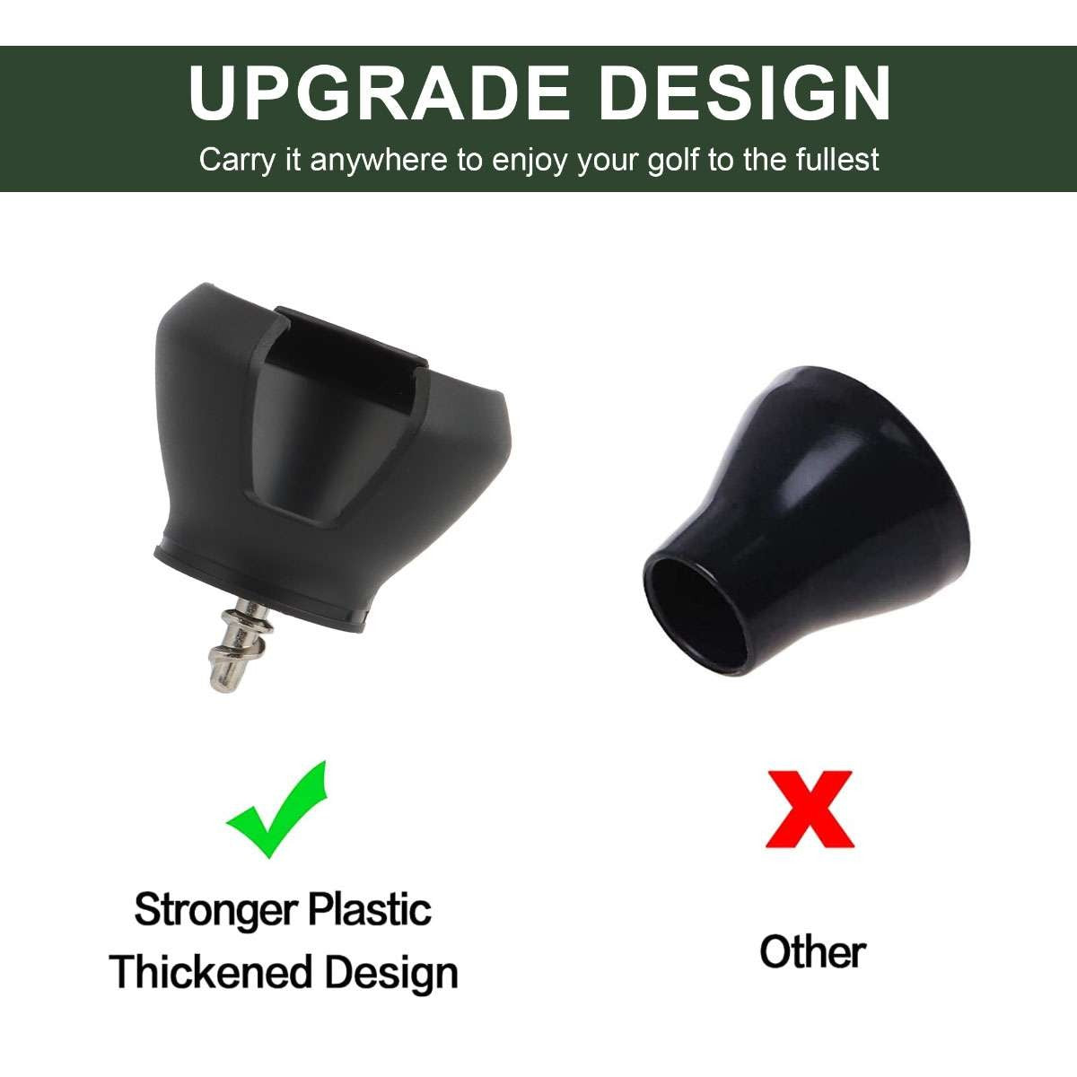 Golf Ball Pick Up Retriever Tool 4 Pack with 3-Claw Design for Putter Grip