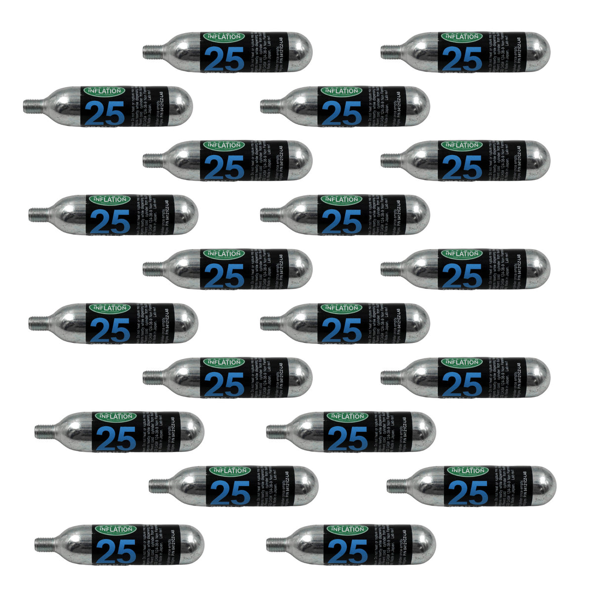 CO2 Bike Tire Refill Cartridges 25g Threaded for Cycling Maintenance