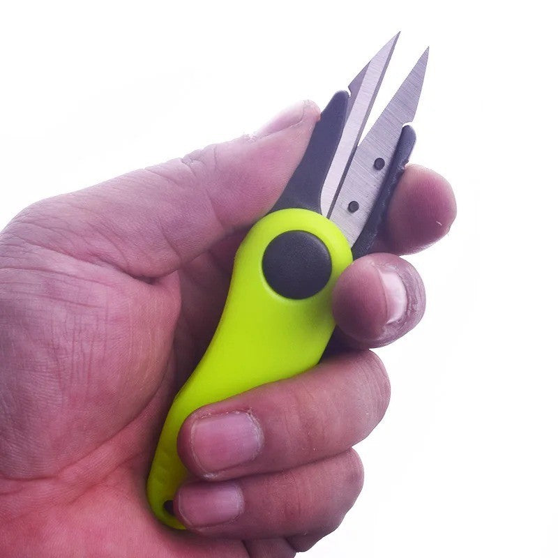 Fishing Knot Tool Kit with Shrimp-Shaped Stainless Steel Line Cutter and Scissors