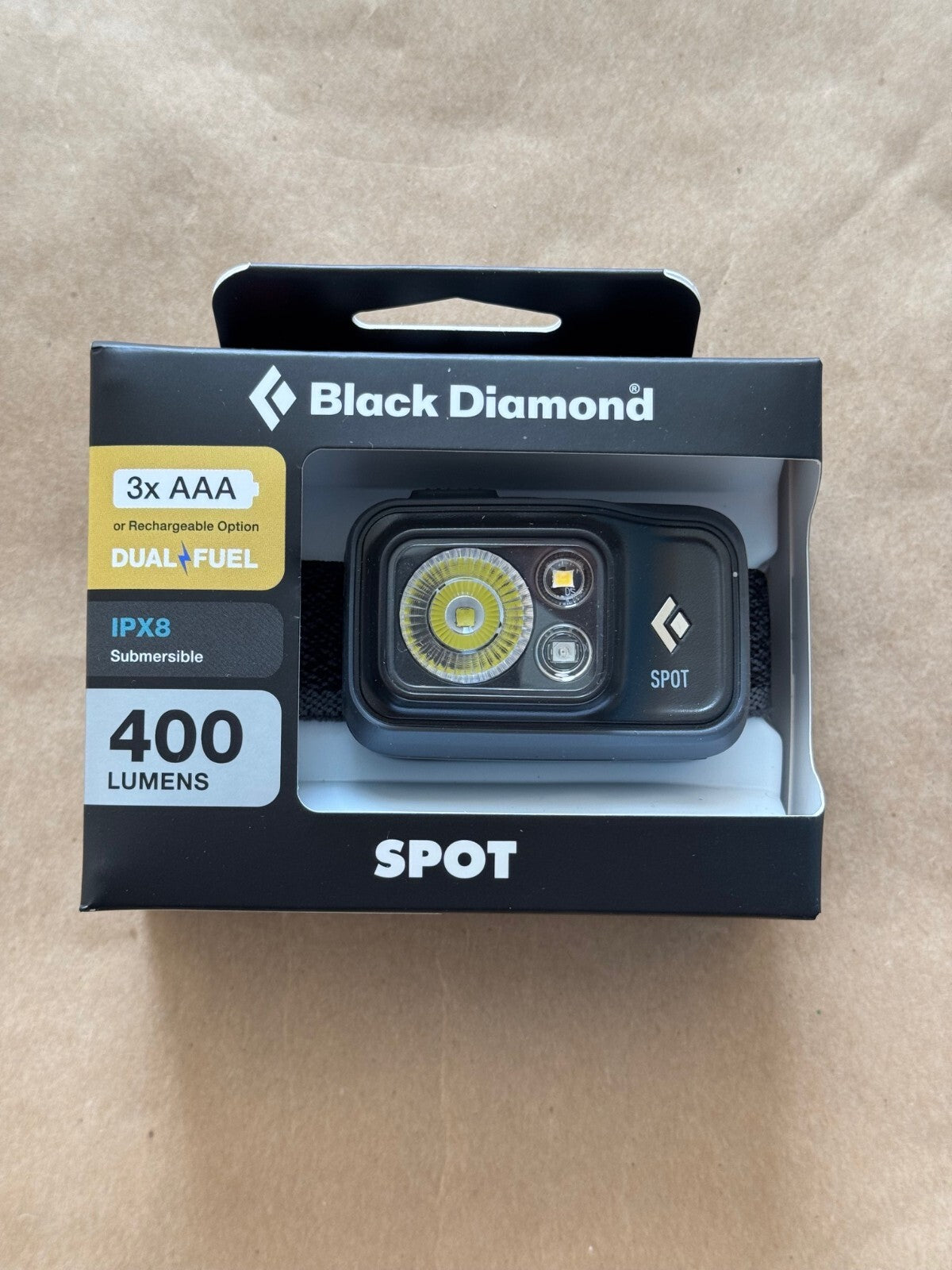 Black Diamond Spot 400 Headlamp - Graphite, Waterproof & Rechargeable
