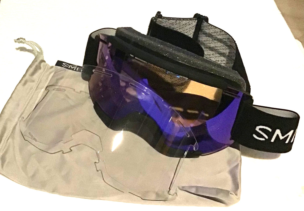 MTB Goggles with ChromaPop Contrast Rose Flash & Clear Lenses – Medium Fit