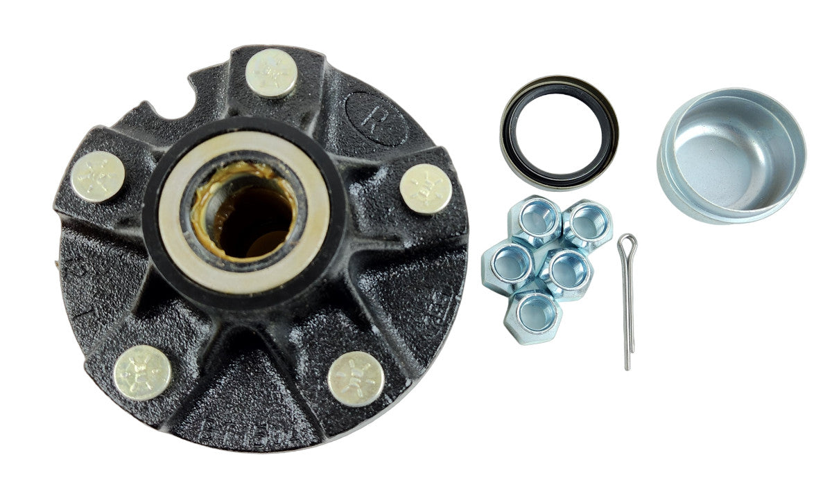 Pontoon Trailer Axle Short Hub 5 on 4.5 Inch for Triton Marine Trailers