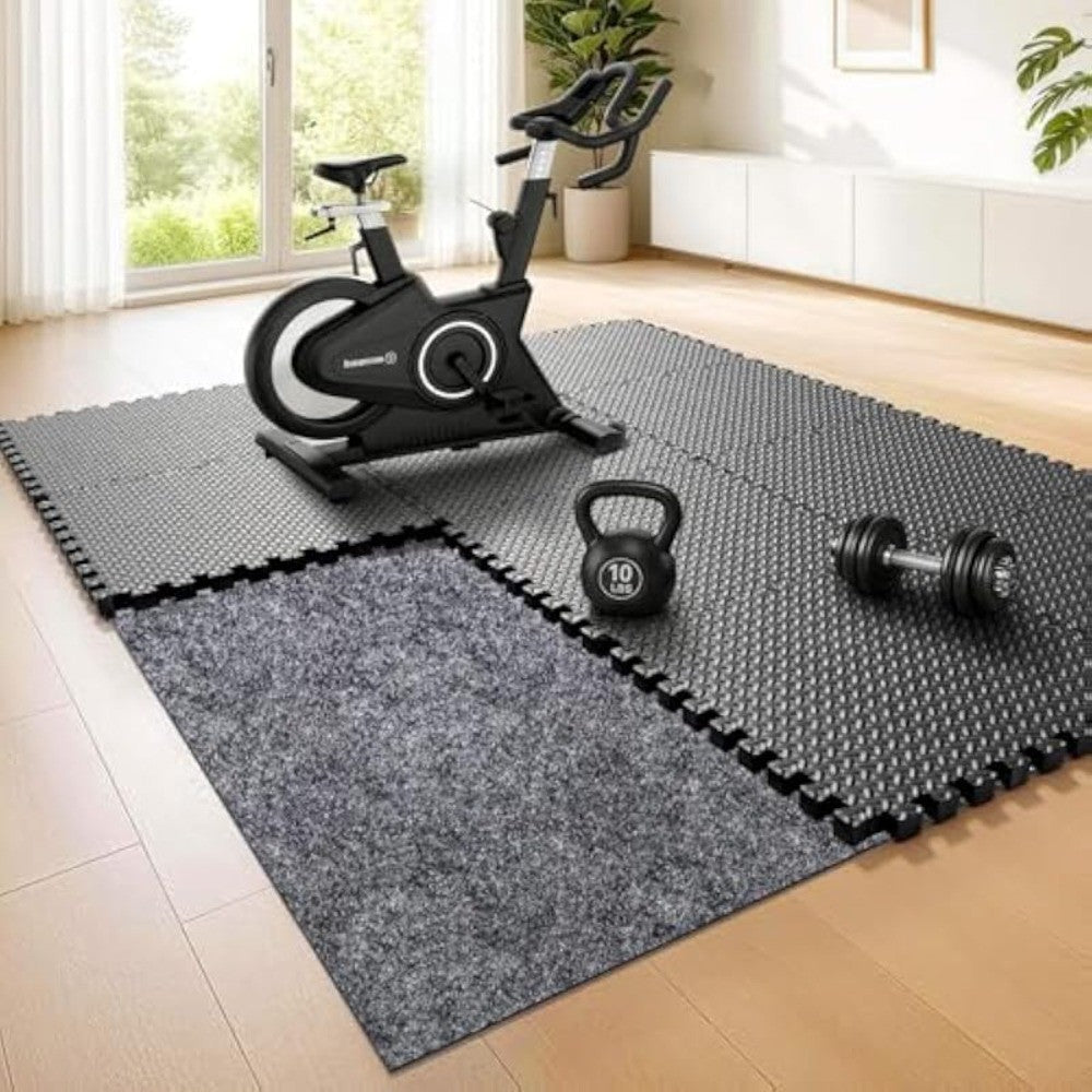 Non-Slip TPR Underlay for Foam Gym Mats - 71x47 Inch Floor Grip Pad