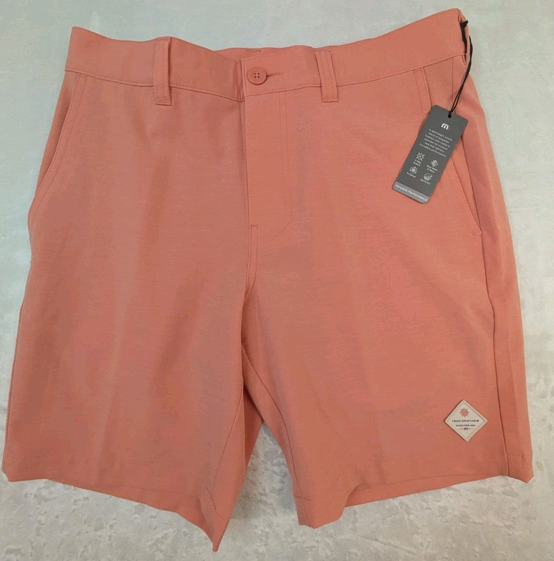 Men's Tech Chino Golf Shorts - 8 Inch Inseam, Terra Cotta Canvas