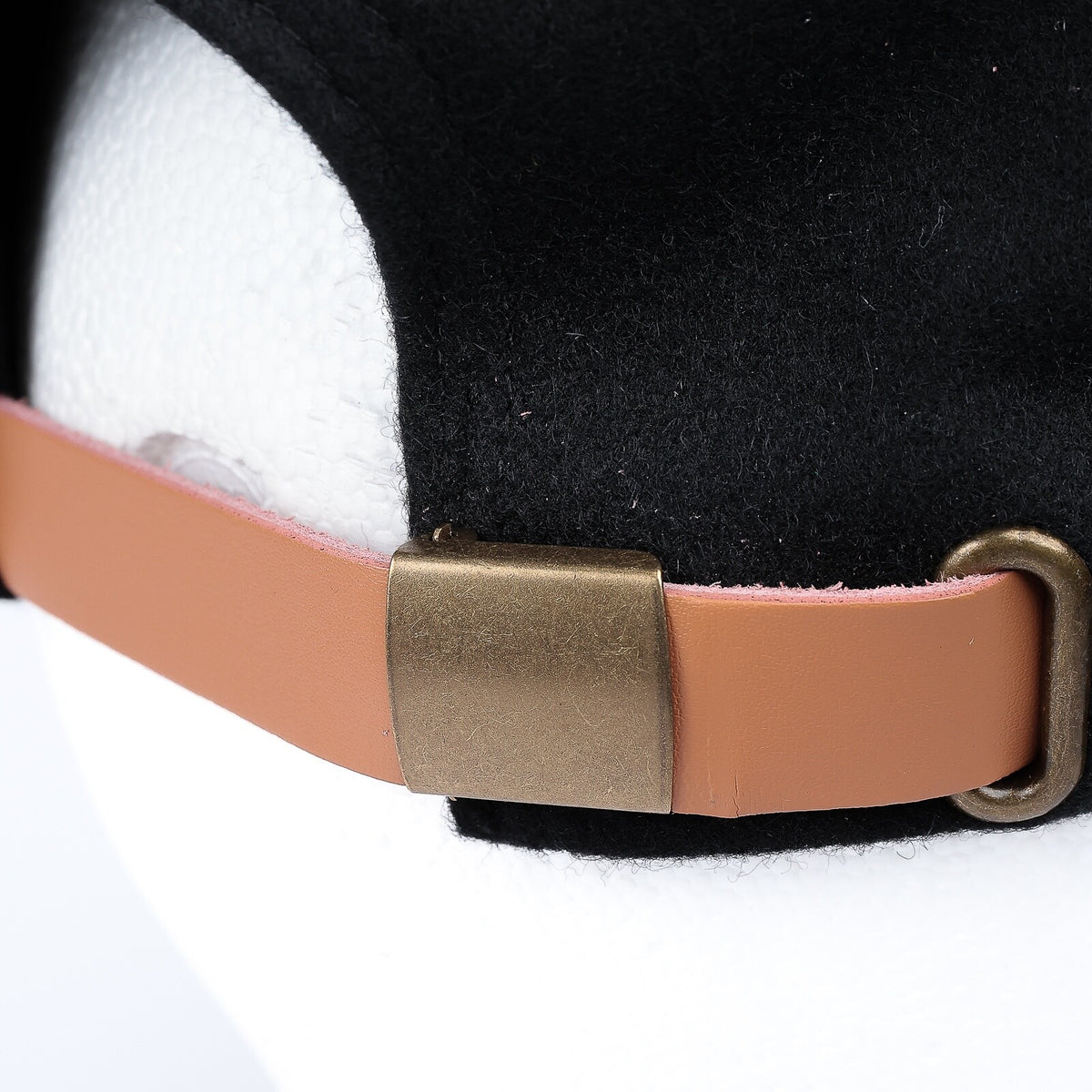 Winston Powerful Perfect Hat - Wool & Polyester Black Sun Hat with Custom Patch