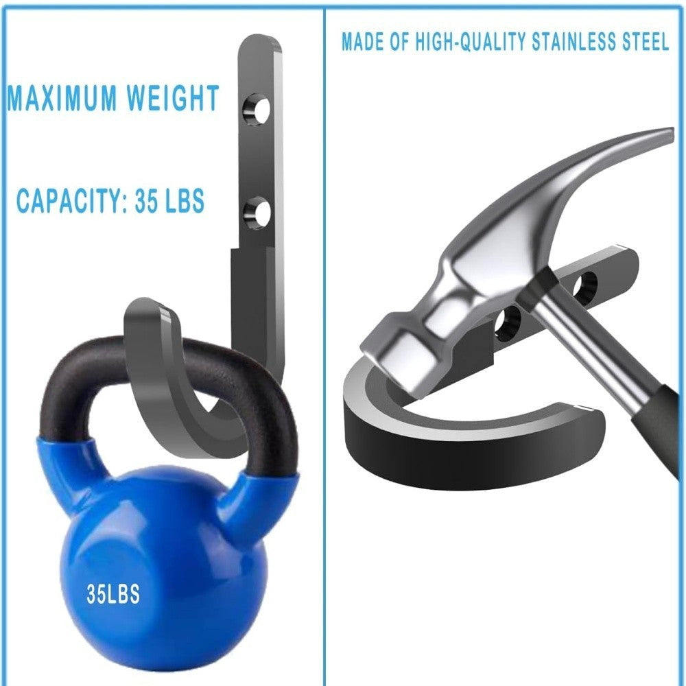 Stainless Steel Wall Mount Gun Racks - Rifle & Shotgun Hooks, Set of 10