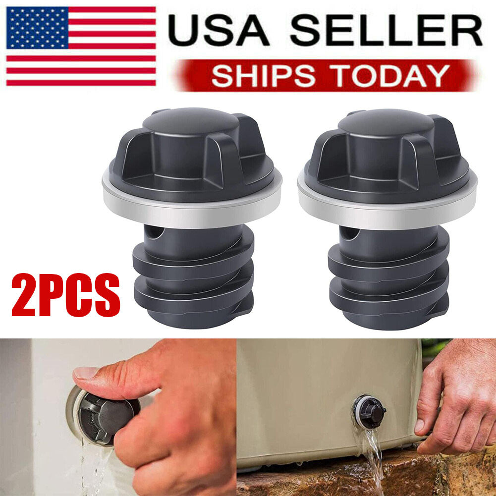 Leak-Proof Replacement Drain Plugs for YETI & RTIC Coolers - 2 Pack
