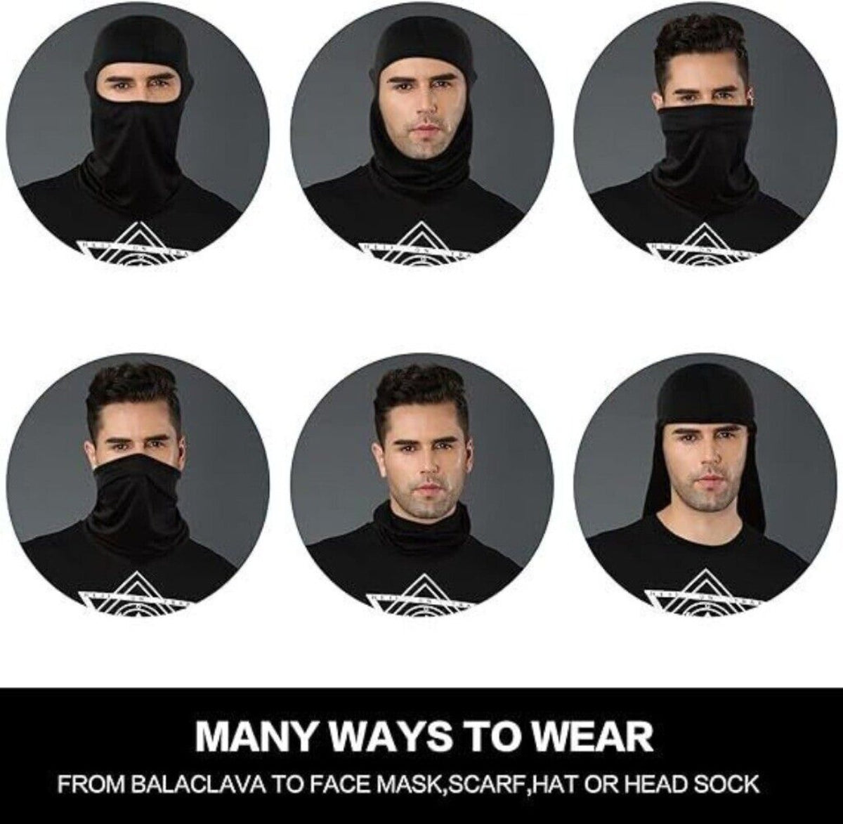 Breathable Full Face Ski Mask Balaclava for Outdoor Activities - Unisex