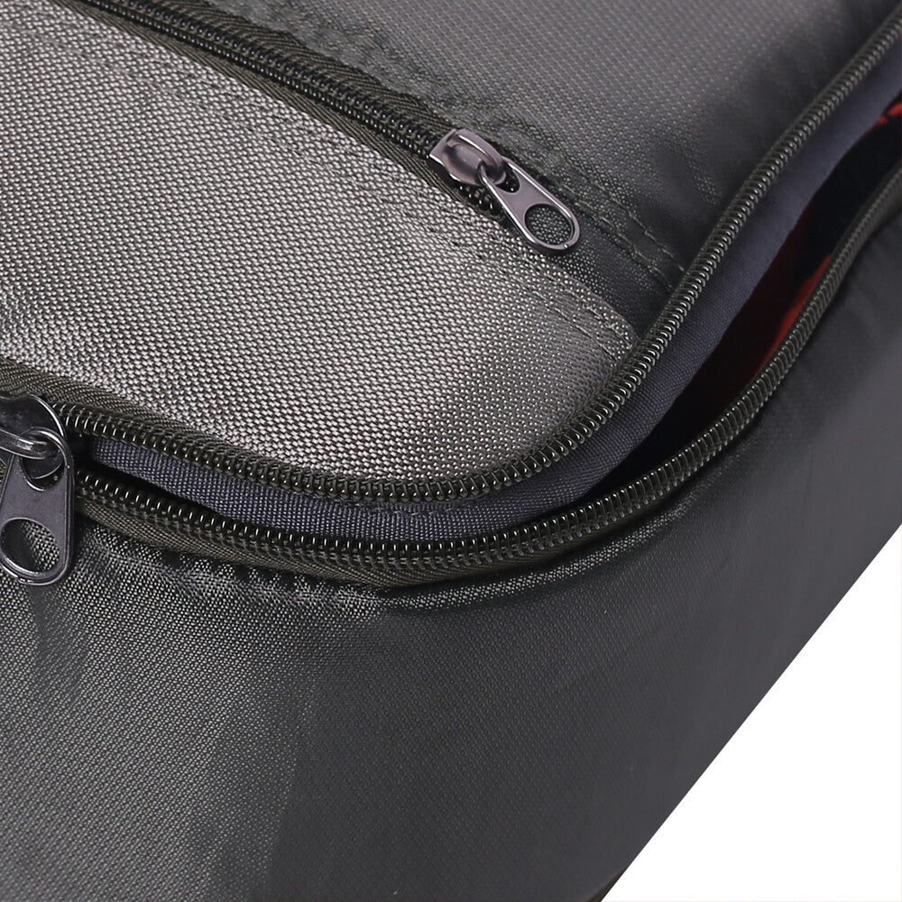 Fishing Reel Case with Mesh Pockets and Adjustable Compartments - Durable Reel Storage