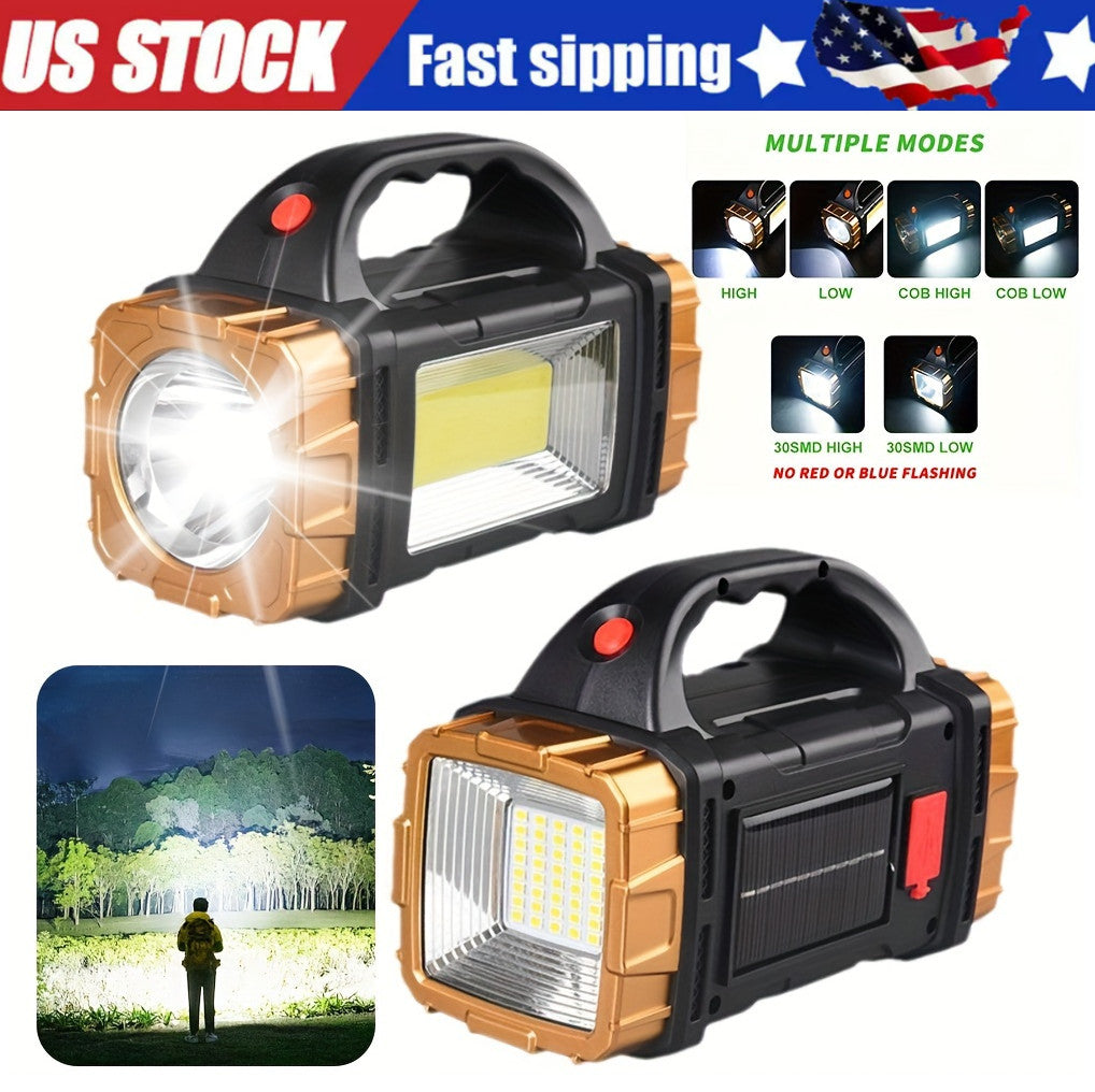 Rechargeable Solar LED Camping Lantern Flashlight