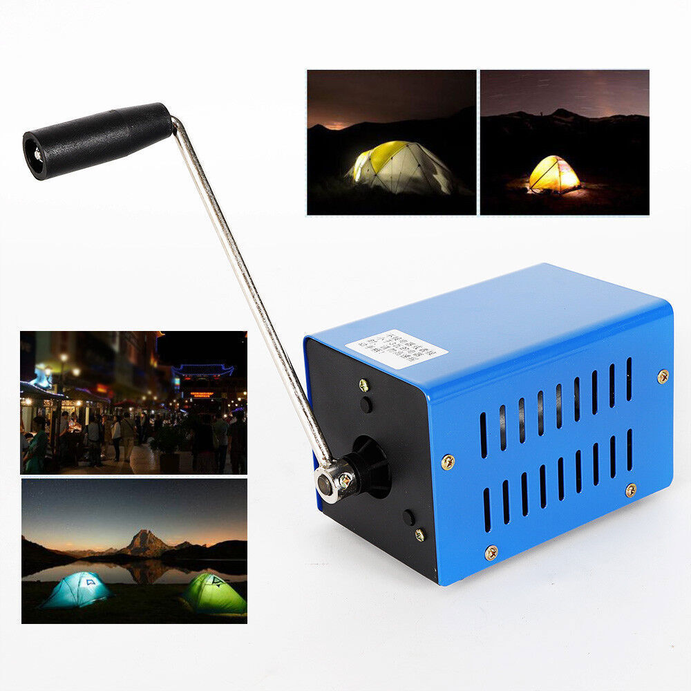 Portable Hand Crank Dynamo USB Charger Emergency Power Generator