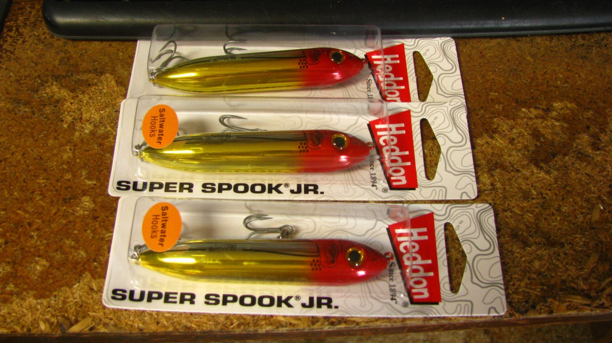 Topwater Fishing Lures Set - Heddon Super Spook Jr. 3 Pieces, Clown Color