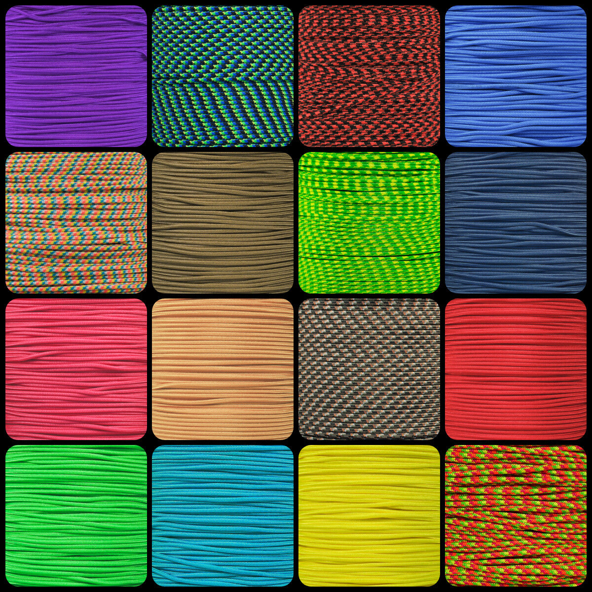 Heavy Duty Paracord Rope for Camping Hiking Crafting 275lbs Strength