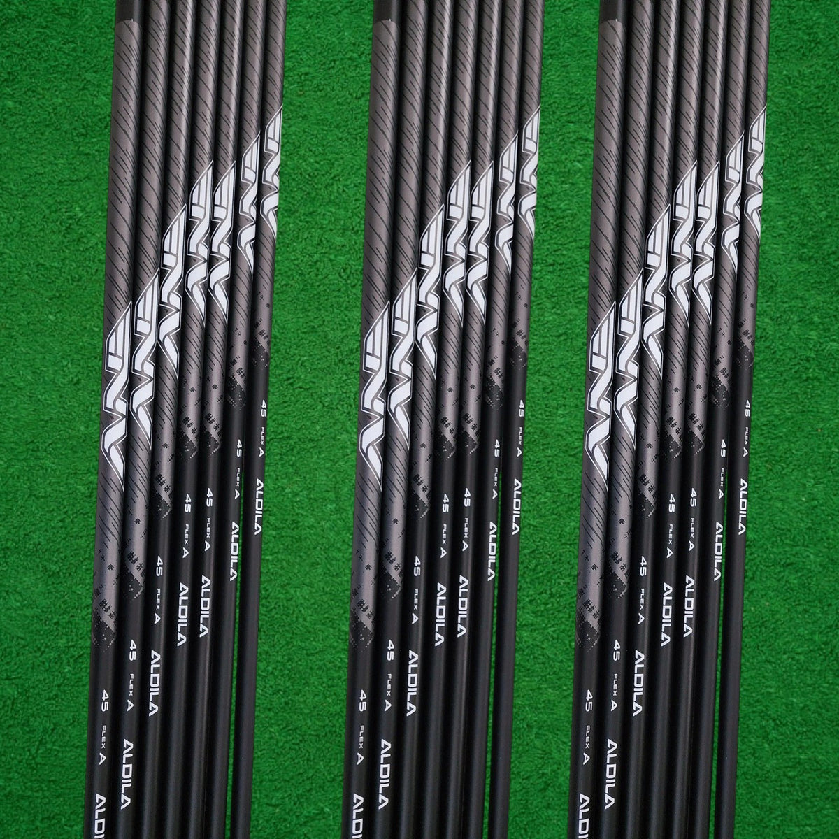 Golf Iron Shaft Set - 370 Parallel Tip Graphite Shafts with Custom Flex & Weight