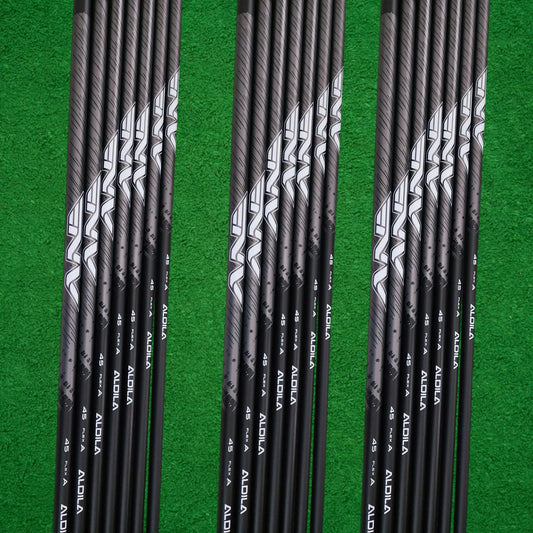 Golf Iron Shaft Set - 370 Parallel Tip Graphite Shafts with Custom Flex & Weight
