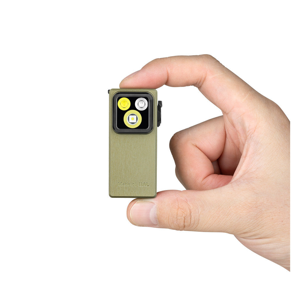 LED Clip-On Light with Flood, Spot, UV Modes - 530 Lumens EDC Compact