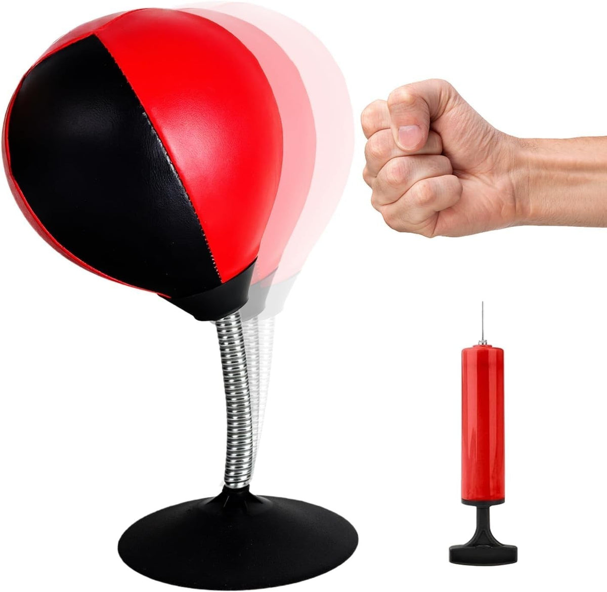 Desktop Punching Ball Stress Relief Toy with Suction Cup Base for Office & Home