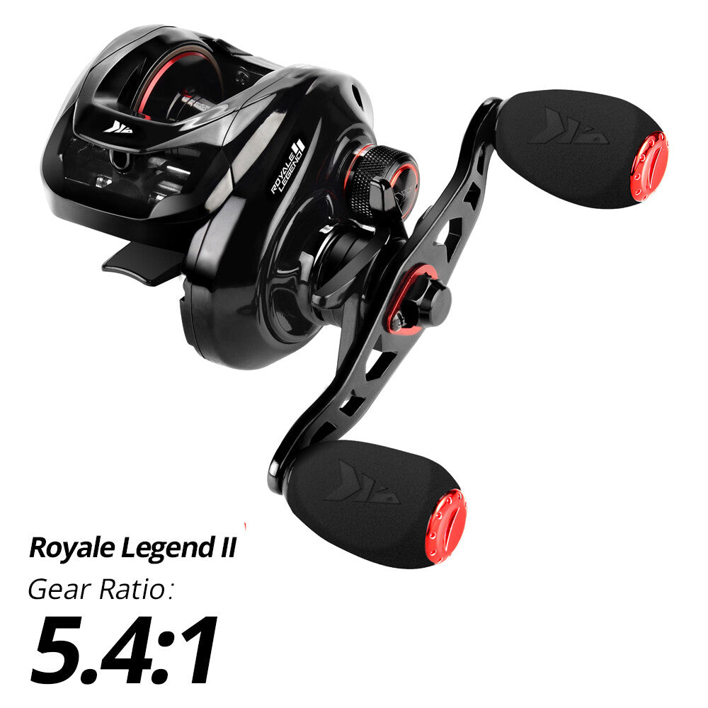 Baitcasting Fishing Reel 5.4:1 & 7.2:1 Gear Ratios, Compact & Durable