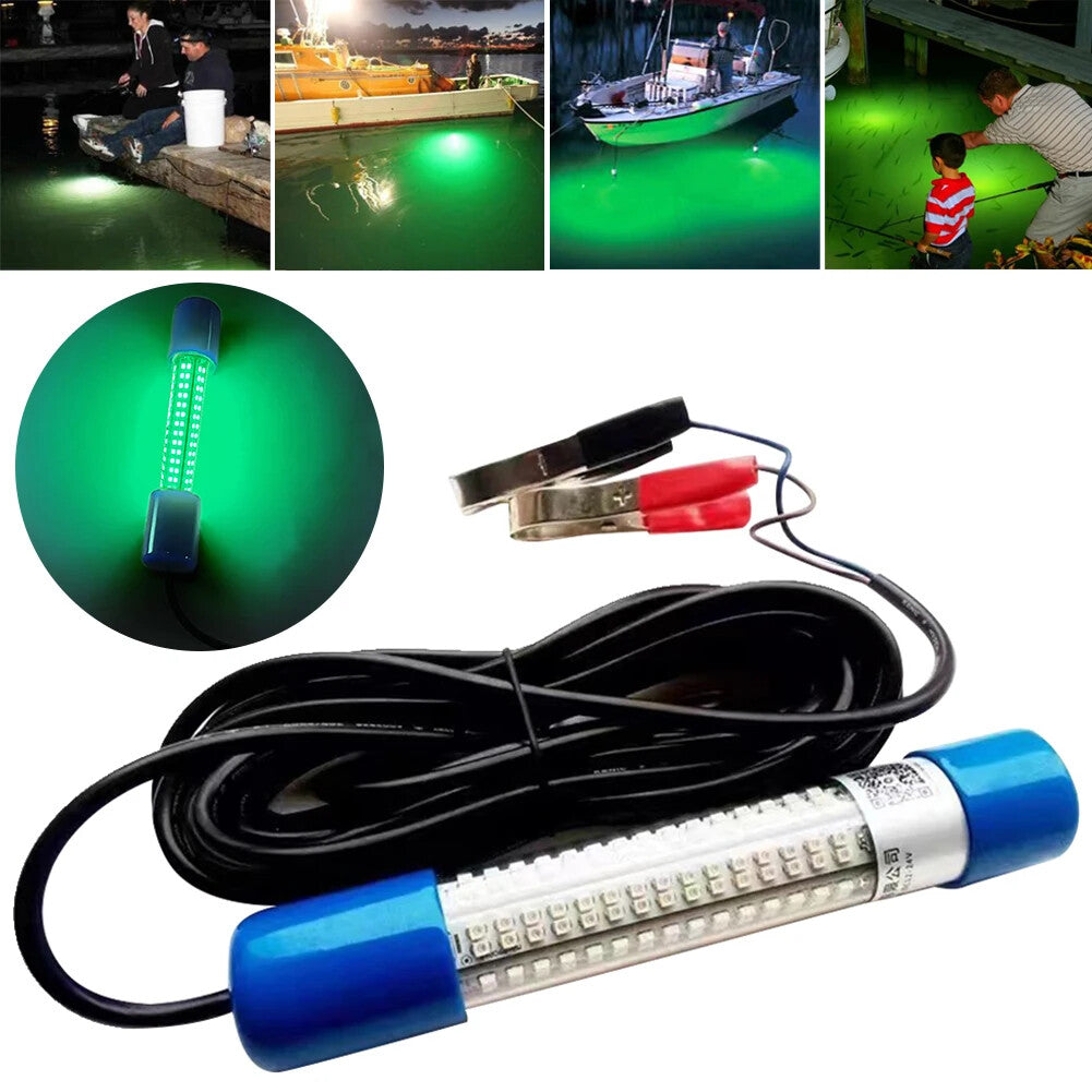 Underwater Fish Attractor Light - 50W Submersible LED Fishing Light - Waterproof & Multi-Color Options