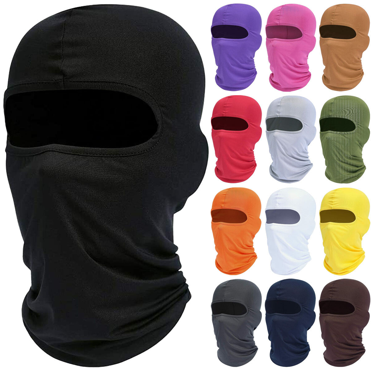 Full Face Mask Balaclava UV Protection Hood for Motorcycle Cycling Running