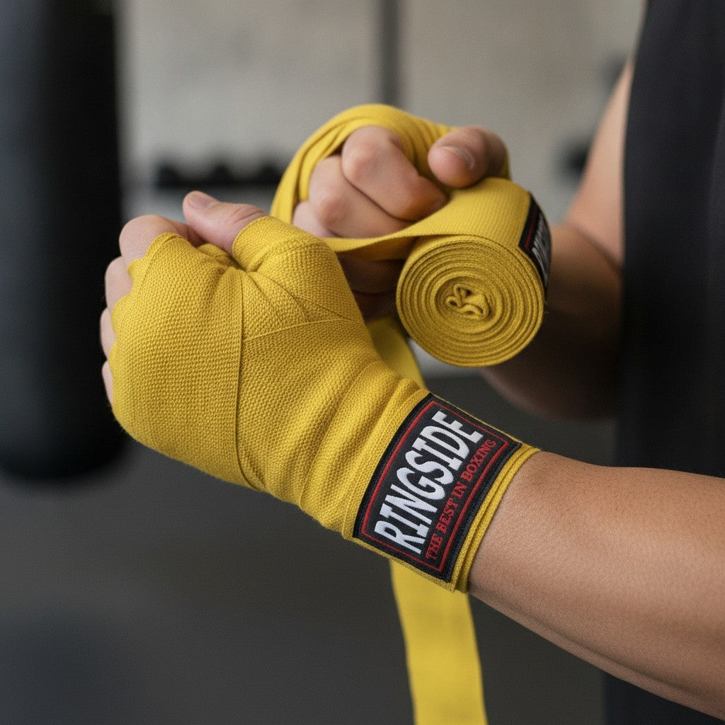 Boxing Hand Wraps 180-Inch Cotton Blend Support Gloves for Sparring