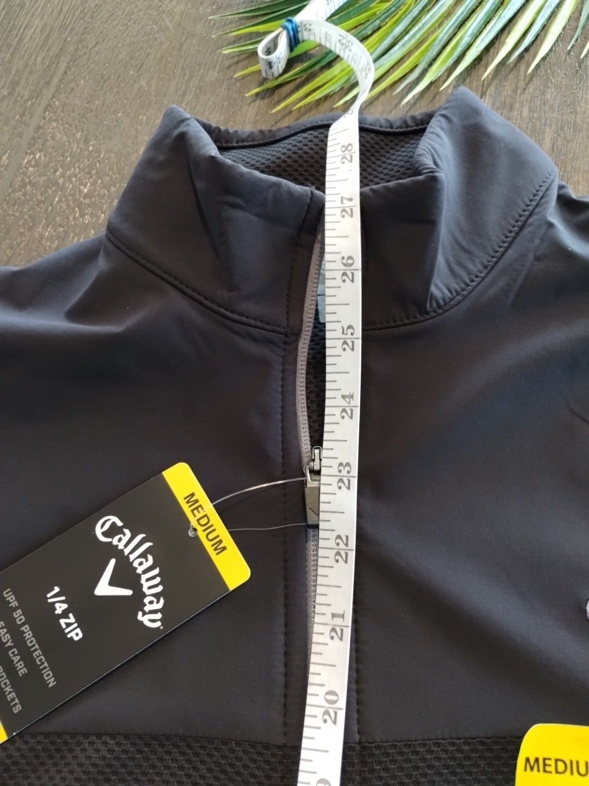 Men's Black 1/4 Zip Pullover - Activewear with UPF50 Sun Protection